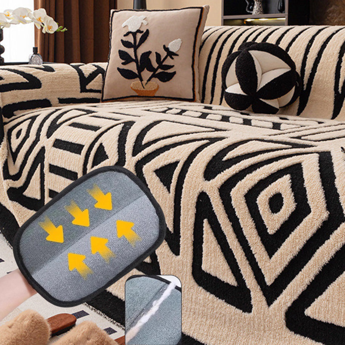 LumiNest™ Plush Sofa Cover — Wrap Your Sofa in Unshakable Comfort and Plush Luxury