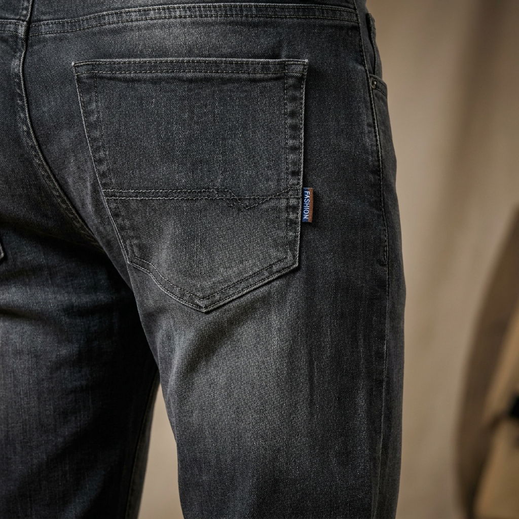 RamoraStride™ – Straight Leg Relaxed Jeans with Drawstring Waist