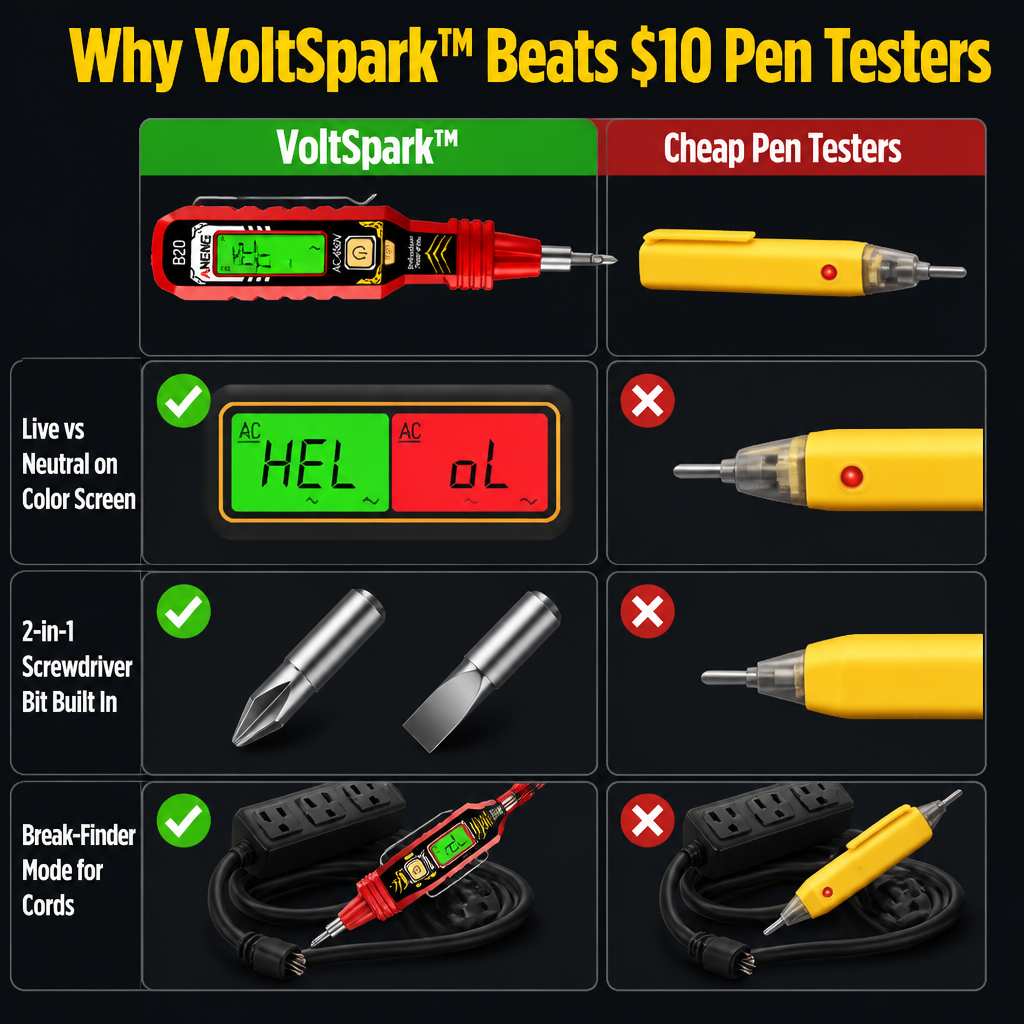 VoltSpark™ — Detect Live Wires in Two Seconds Without Contact