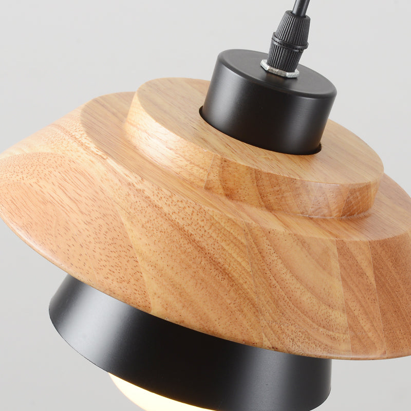 Scandinavian Hanging Wooden Lamp