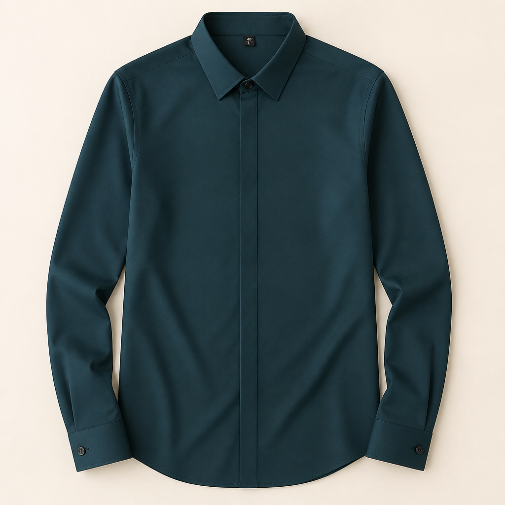 Maxton™ – Wrinkle-Resistant Slim-Fit Dress Shirt with 4-Way Stretch