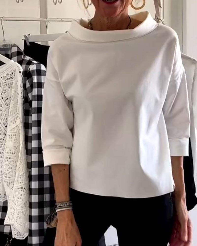 LioraLuxe™ Turtleneck Blouse — Effortless Style That Keeps You Cool and Confident All Day