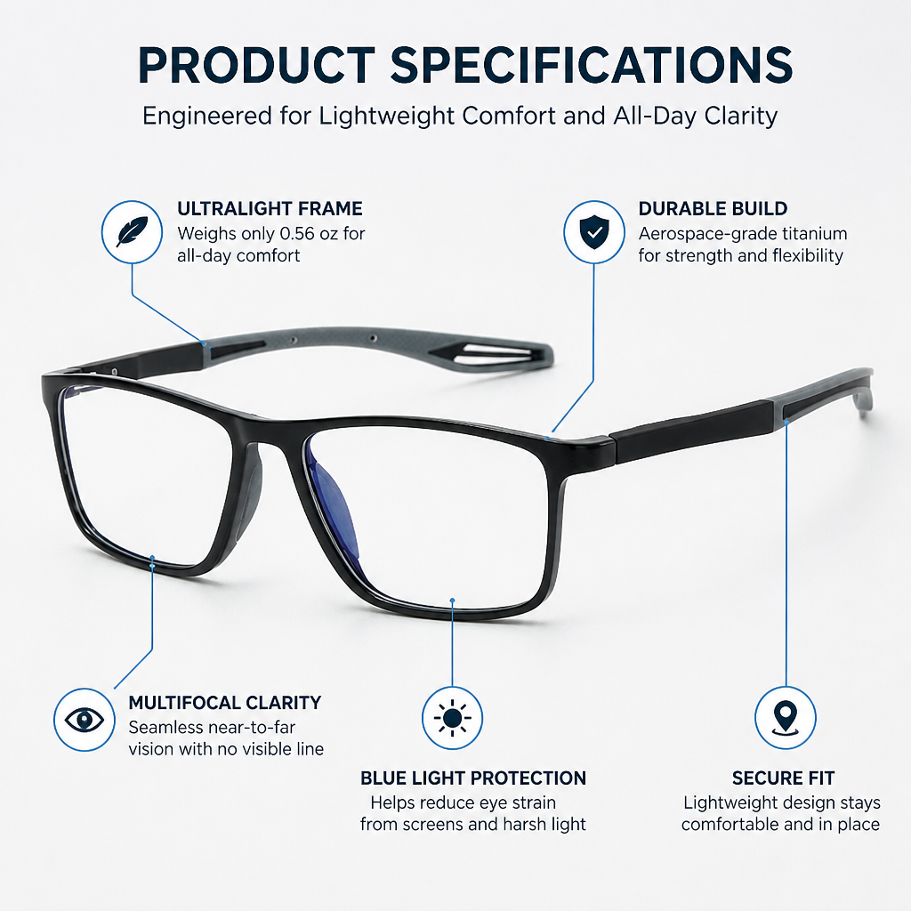 LumaSight™ — Experience Effortless Focus and Featherlight All-Day Comfort