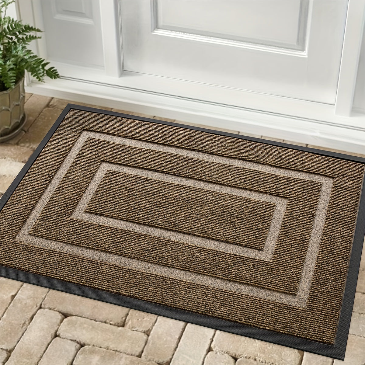 Stylish and Sturdy Welcome Mat for Holiday Entrances