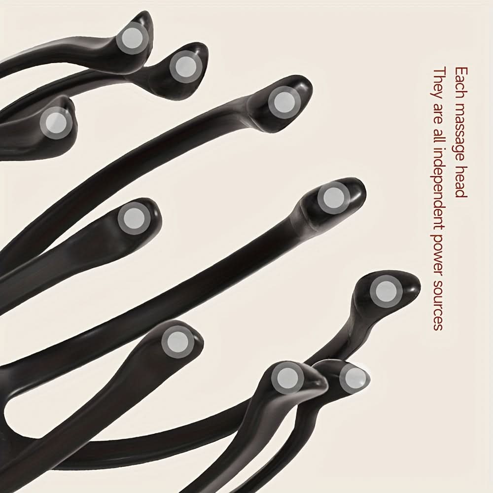 Electric Scalp Massager with Octopus Claw Design for Relaxation and Vibration