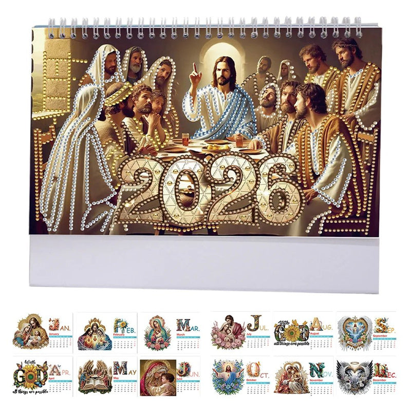 GlitzAura™ 2026 Desk Calendar — Ignite Your Creativity and Transform Stress into Sparkling Calm Every Day