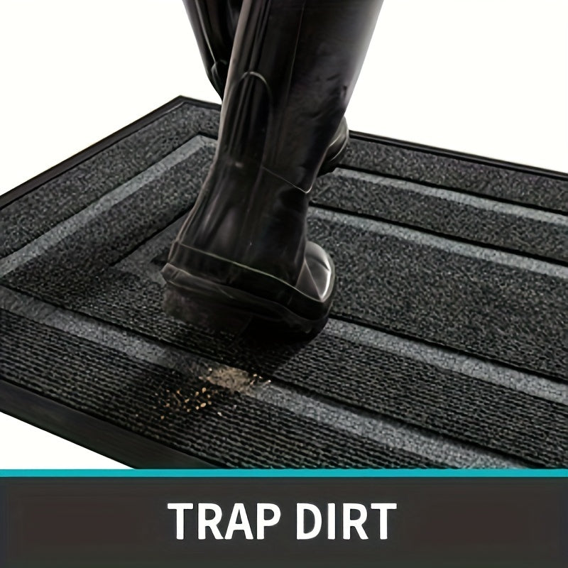 Stylish and Sturdy Welcome Mat for Holiday Entrances