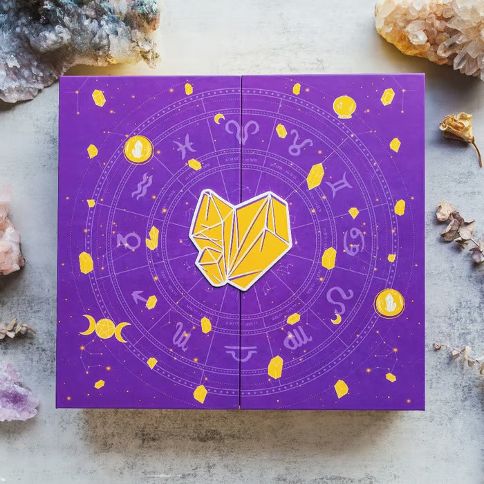 MoonlitAura™ Crystal Countdown Box — Ignite Your Soul with 31 Days of Daily Magic and Mystical Wonder