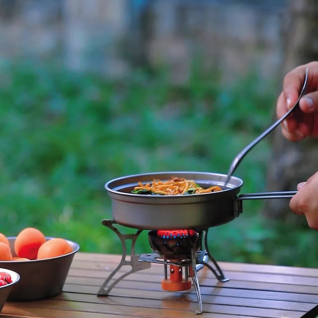 Stainless Steel Cookware Set for Hiking and Picnics - Rust Resistant