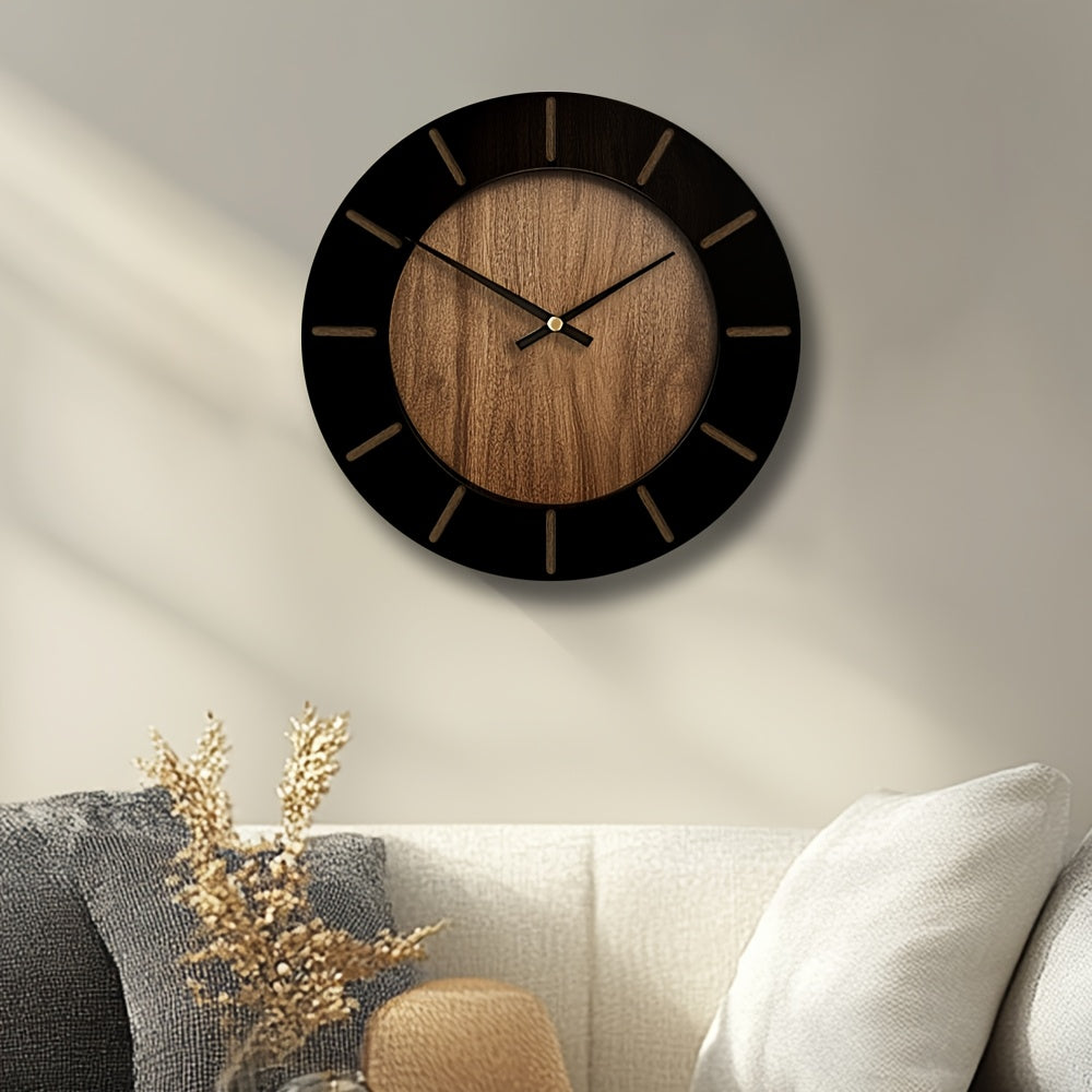 Heritage Timekeeper - Classic Round Wooden Wall Clock