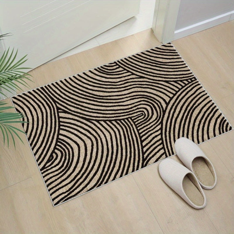 Chic Swirl Design Entry Mat for Any Space