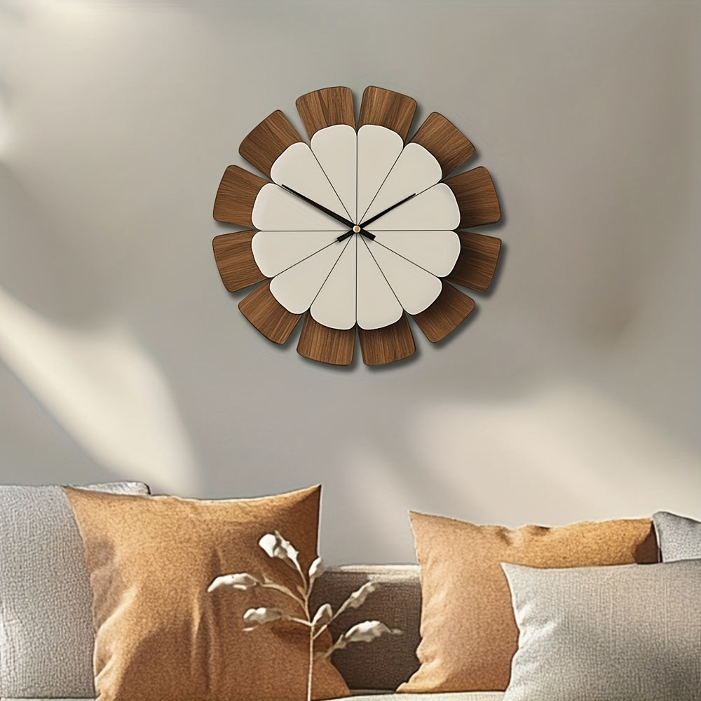 Serenity Circle – Elegant Silent Wooden Wall Clock