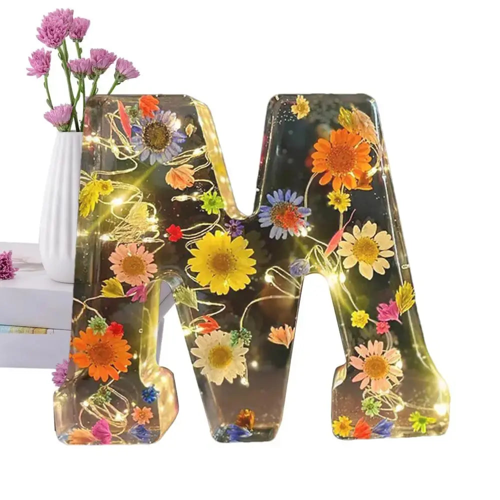 FloraLetter™ — Personalize Your Space with Handcrafted Floral Resin Art