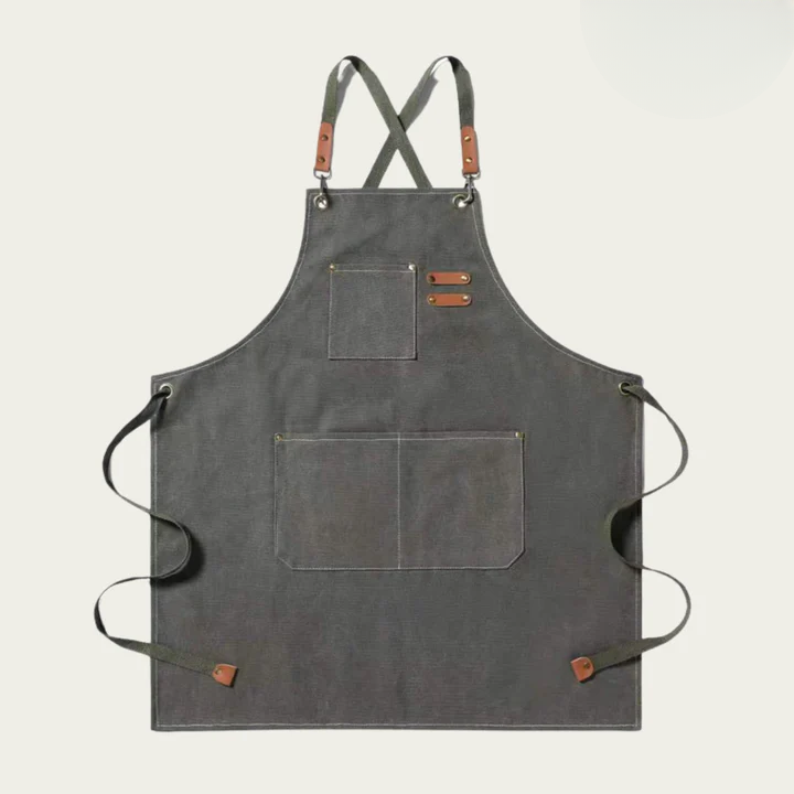 Canvas Craft Apron | Crossback Straps | Pockets for Tools | HandHaven