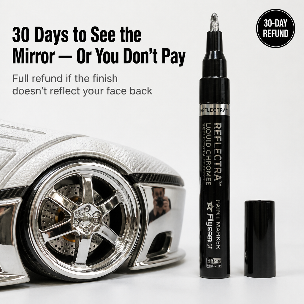 Reflectra™ — Liquid Chrome Paint That Dries to a Reflective Mirror Finish