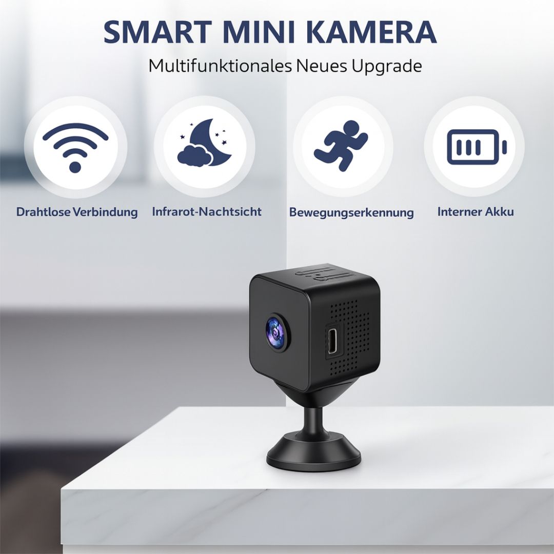 Compact Camera | Live Remote Monitoring | Motion-Activated Night Vision | SafeOrbit