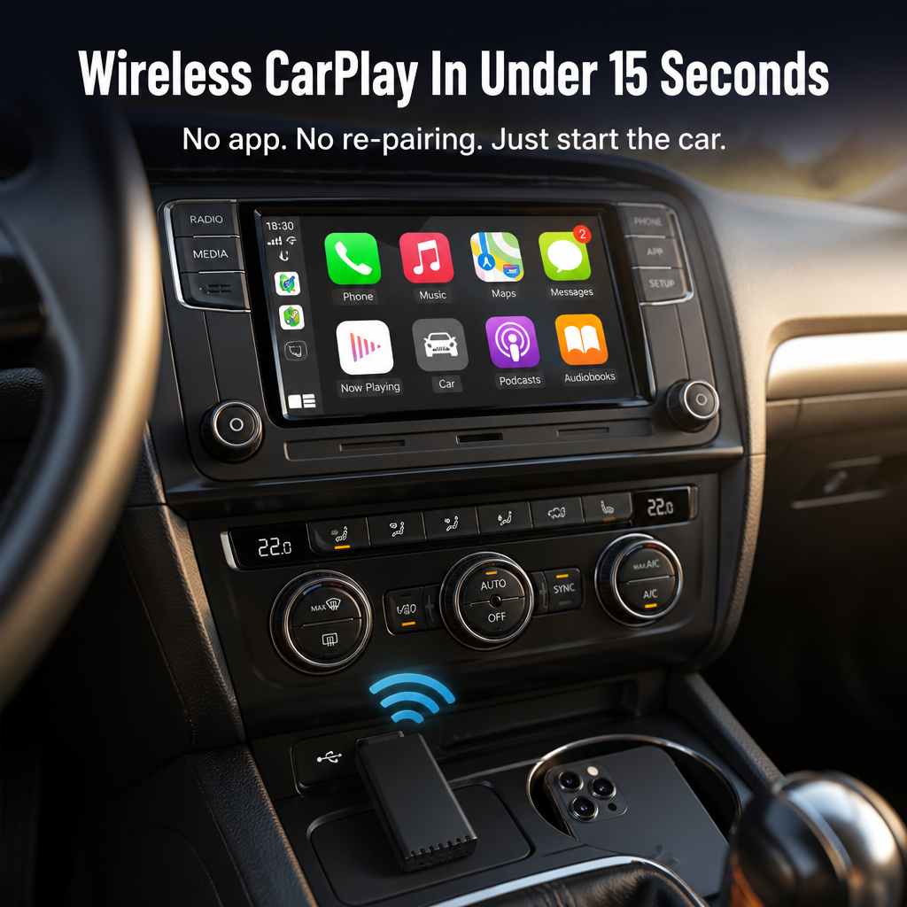 DriveFlow™ — Enable Wireless CarPlay or Android Auto in 5–15 Seconds