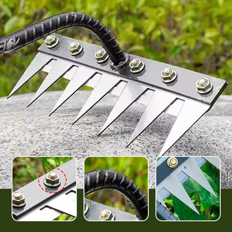 TerraEdge™ Carbon Steel Weed Rake — Effortless Power That Protects and Revives Your Garden