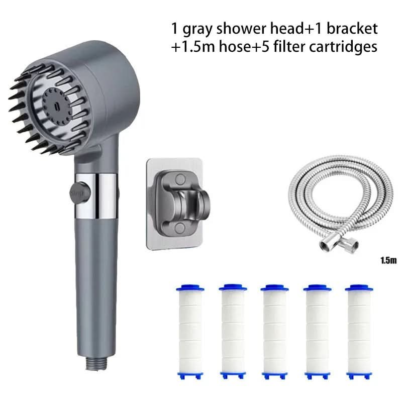 High-Pressure Shower Head with 3 Spray Settings
