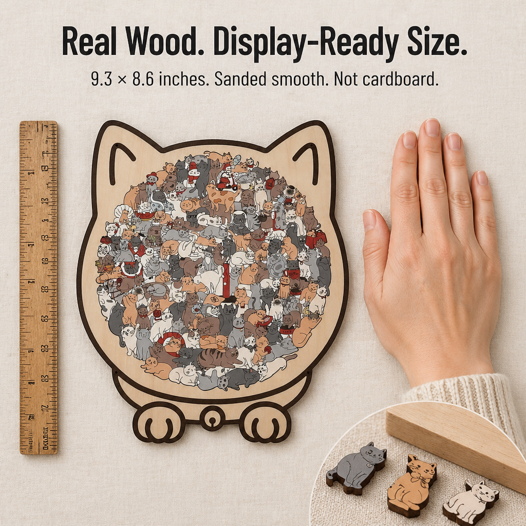WhiskerCraft™ — Assemble a Giant Cat from 135 Mini Cats in Just One Evening