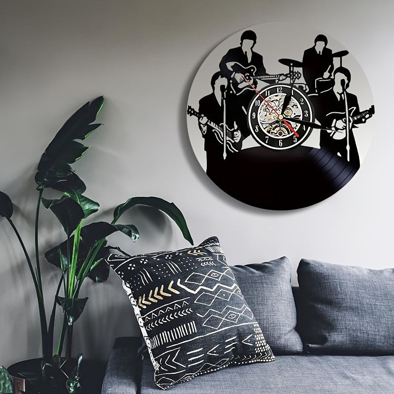 GrooveTime – Classic Vinyl Record Wall Clock
