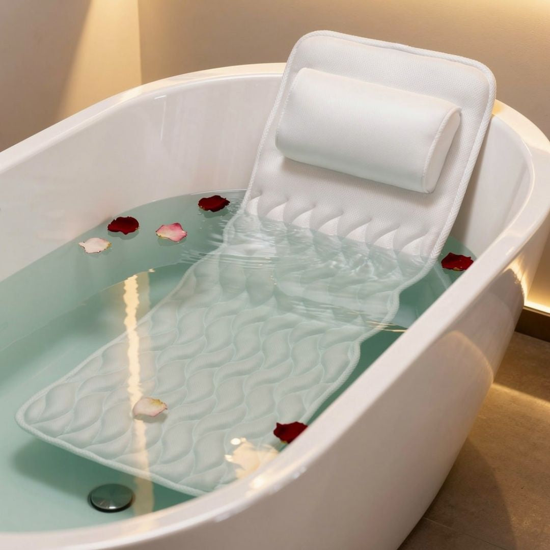 Ultimate Comfort Bath Pillow | Ergonomic Design for Relaxation