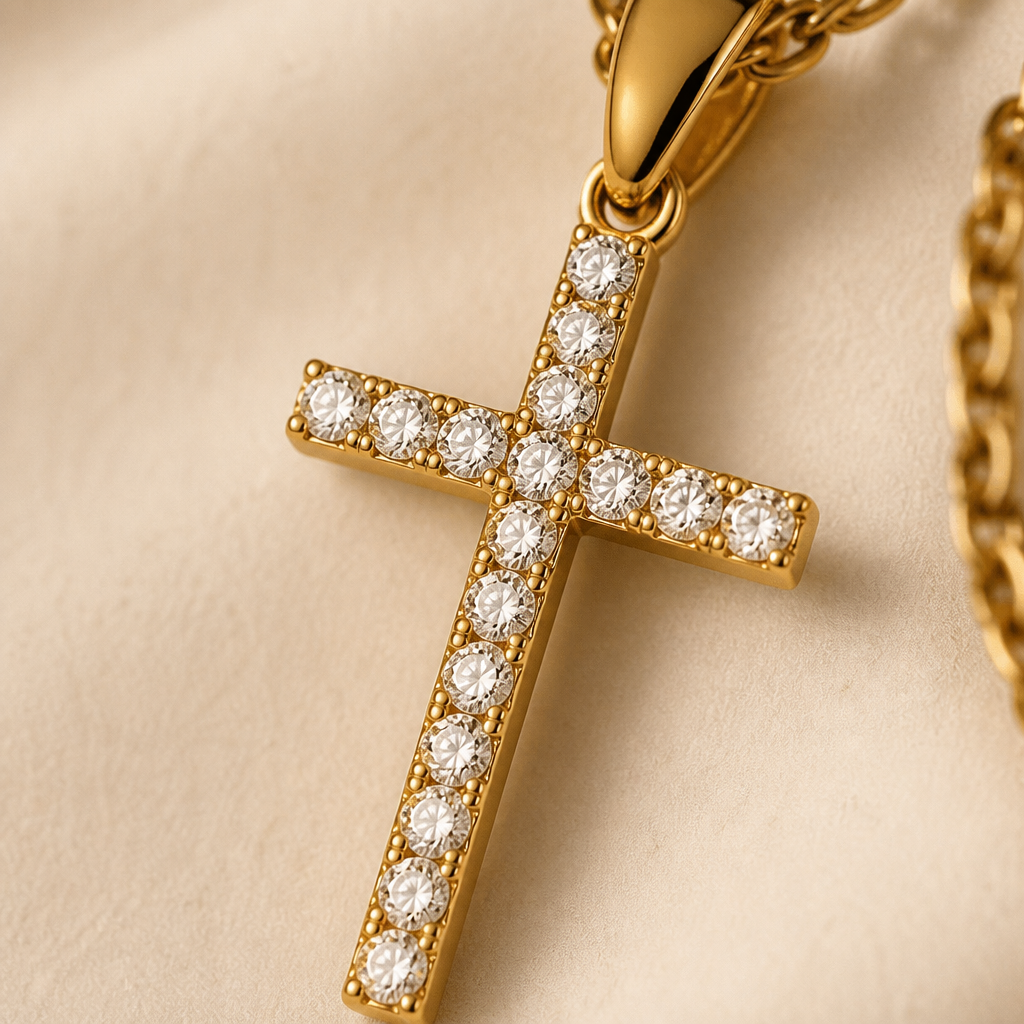 LumaGrace™ – Fine Cubic Zirconia Cross Pendant Necklace