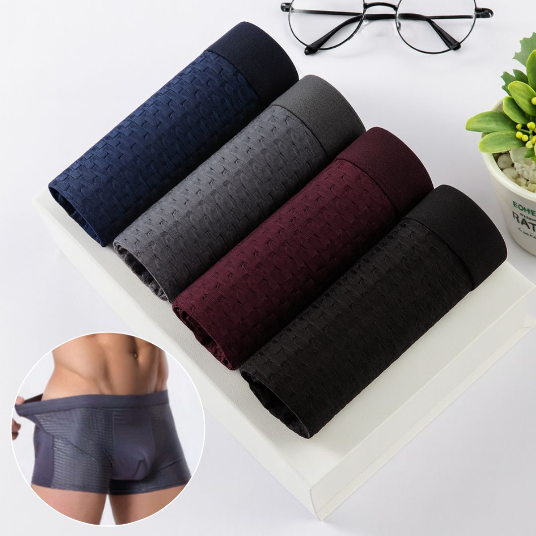 Men's Bamboo Boxer Briefs | Comfortable Underwear Set