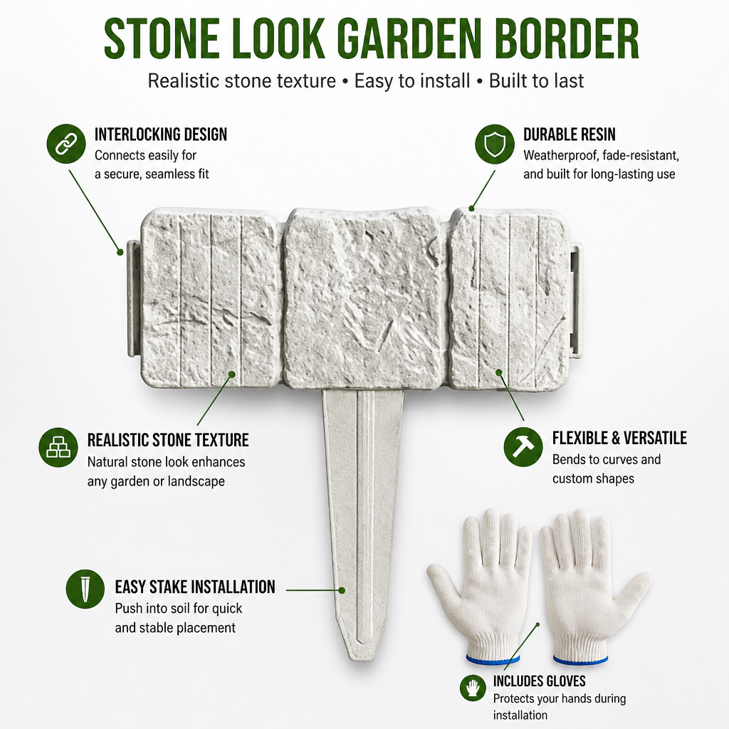 StoneRidge™ — Craft Crisp, Stunning Garden Borders That Impress Every Day