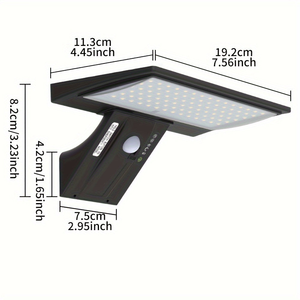 Solar Powered LED Wall Light with Motion Sensor & Remote Control