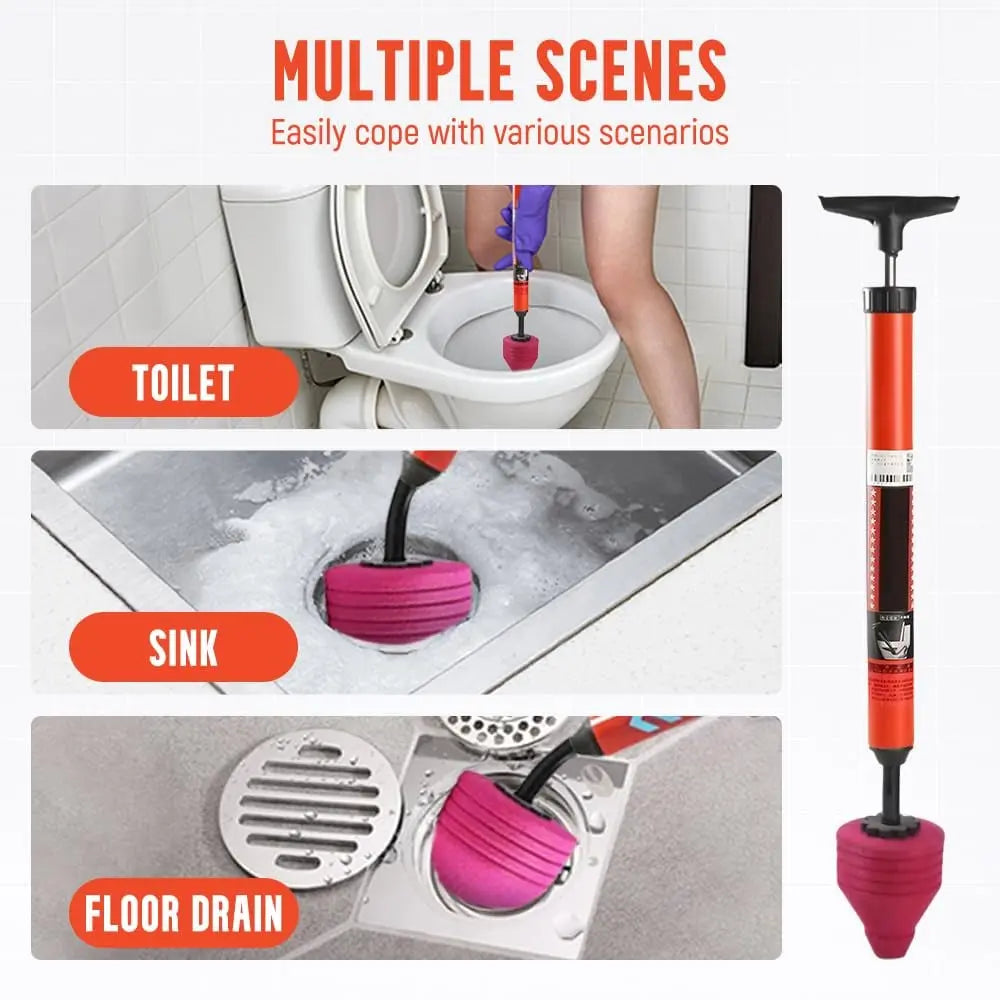 FlowForce™ — Blast Away Clogs Instantly for Effortless, Chemical-Free Flow