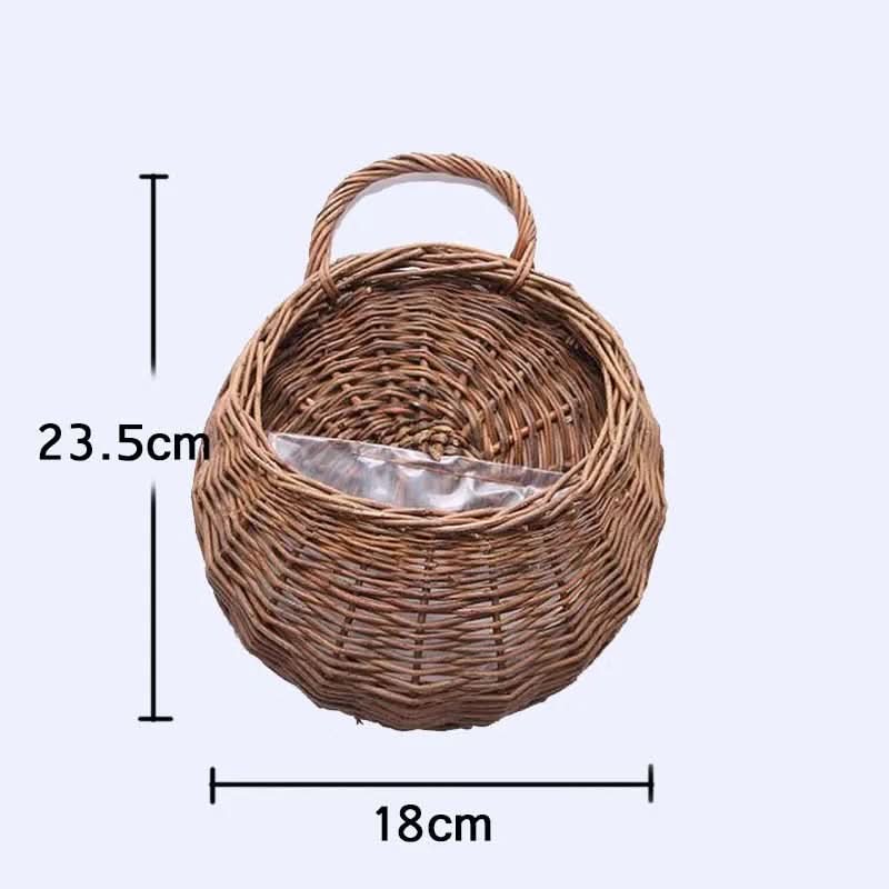 Wicker Wall Planter Basket for Hanging Decor