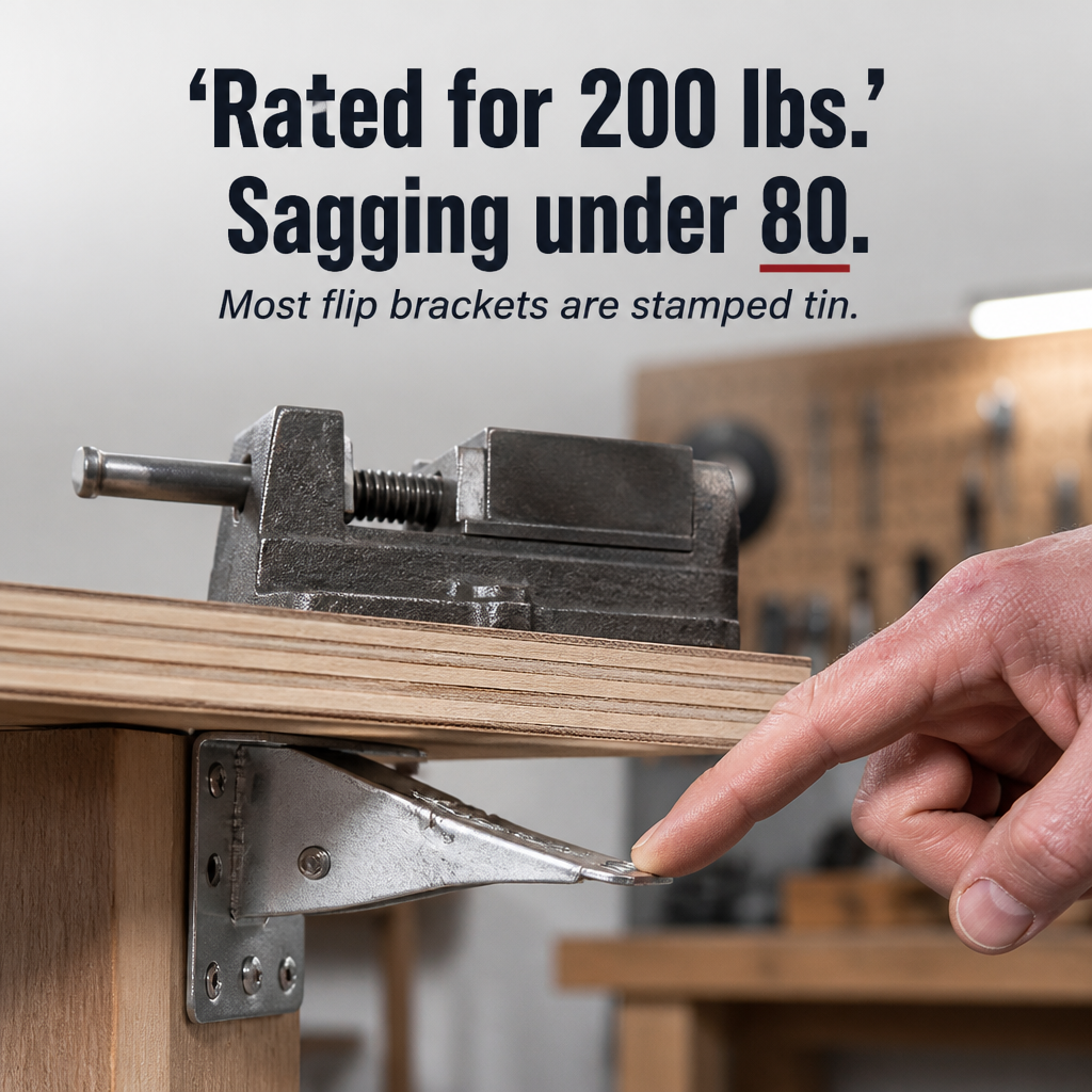 ForgeFold™ — Support 500 Pounds Firmly, Then Fold Neatly Against the Wall