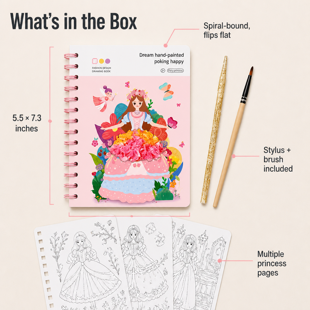 FashionFable™ — Paint, Pin, and Frame the Princess She’ll Truly Complete
