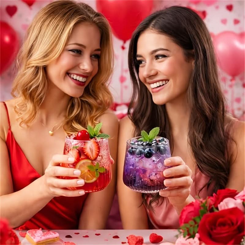 14-Piece Unbreakable Plastic Glass Set for Stylish Party Drinks