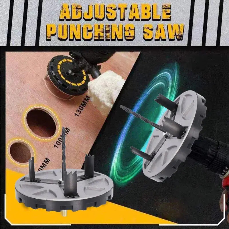 PowerPivot™ Adjustable Drill Punch — Slice Through Projects Faster with Perfect, Burr-Free Holes Every Time