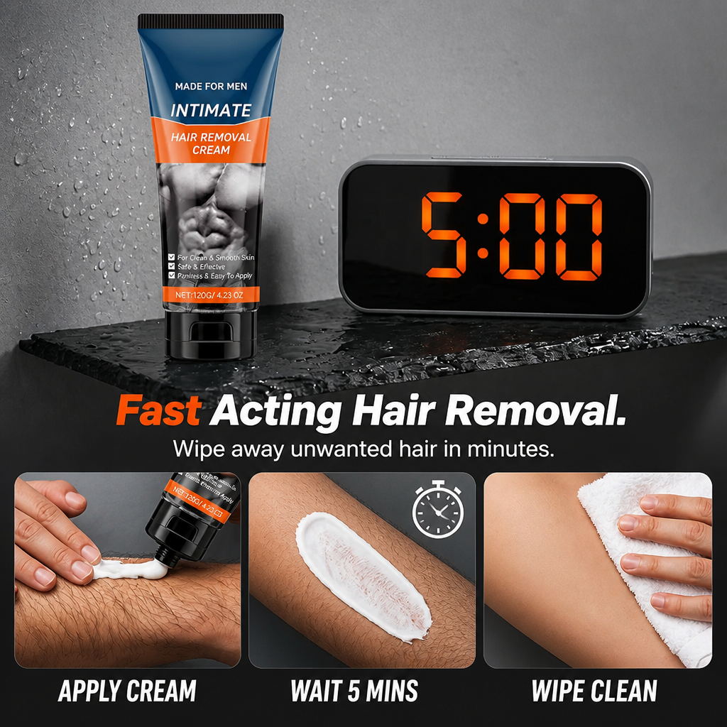 BareCraft™ — Silky Chest, Back & Intimate Hair Removal in 5 Easy Minutes