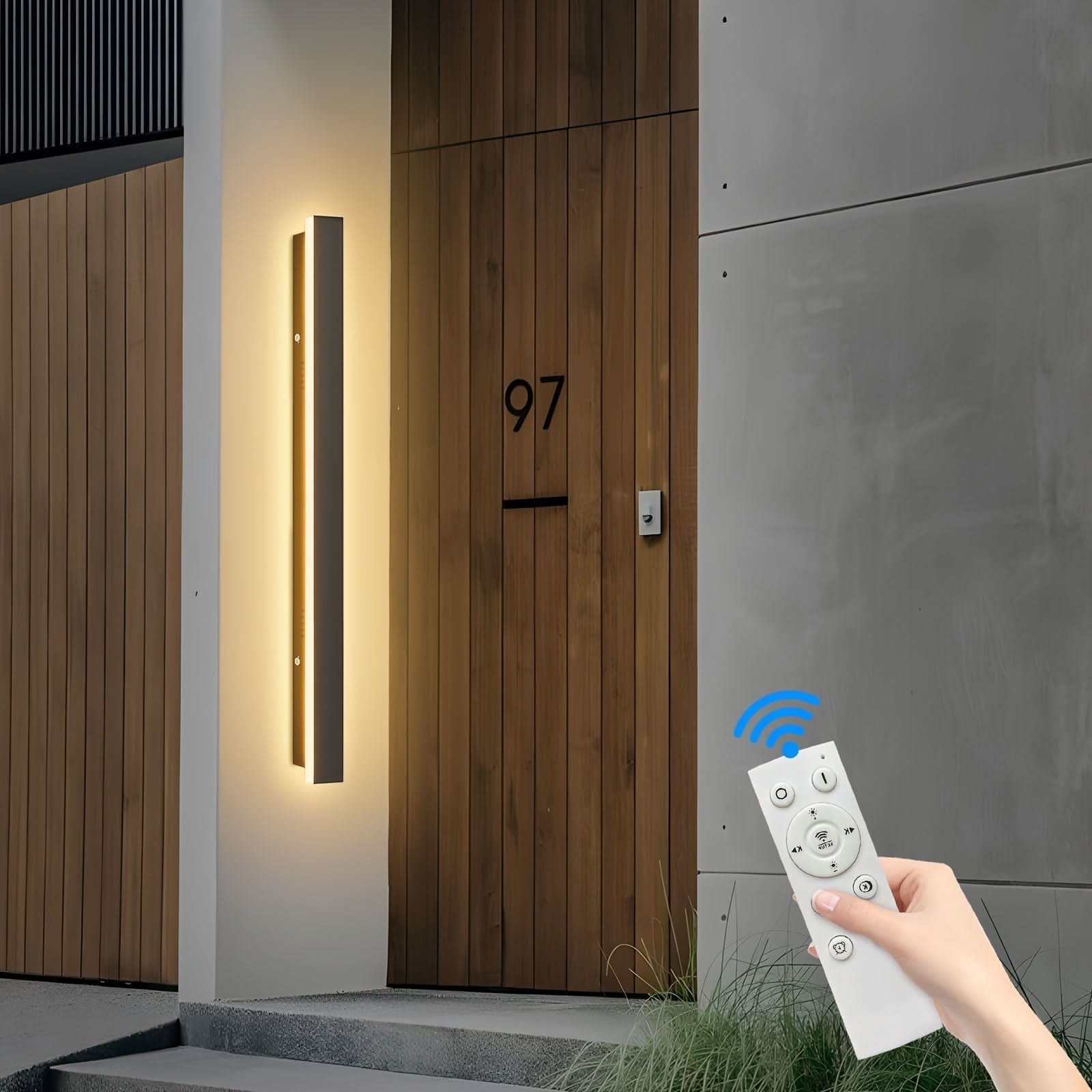 Dimmable Outdoor Wall Sconce - Long-Style Lighting Fixture