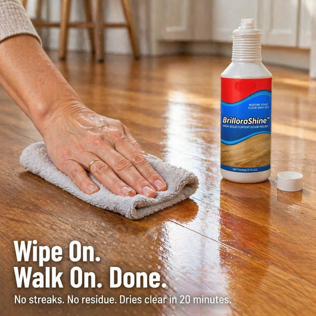 BrilloraShine™ — Restore Scratched, Dull Floors to Showroom Gloss in Minutes