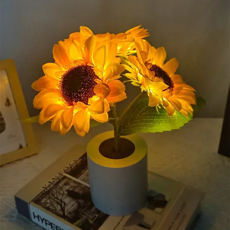 Sunflower LED Nightlight Lamp