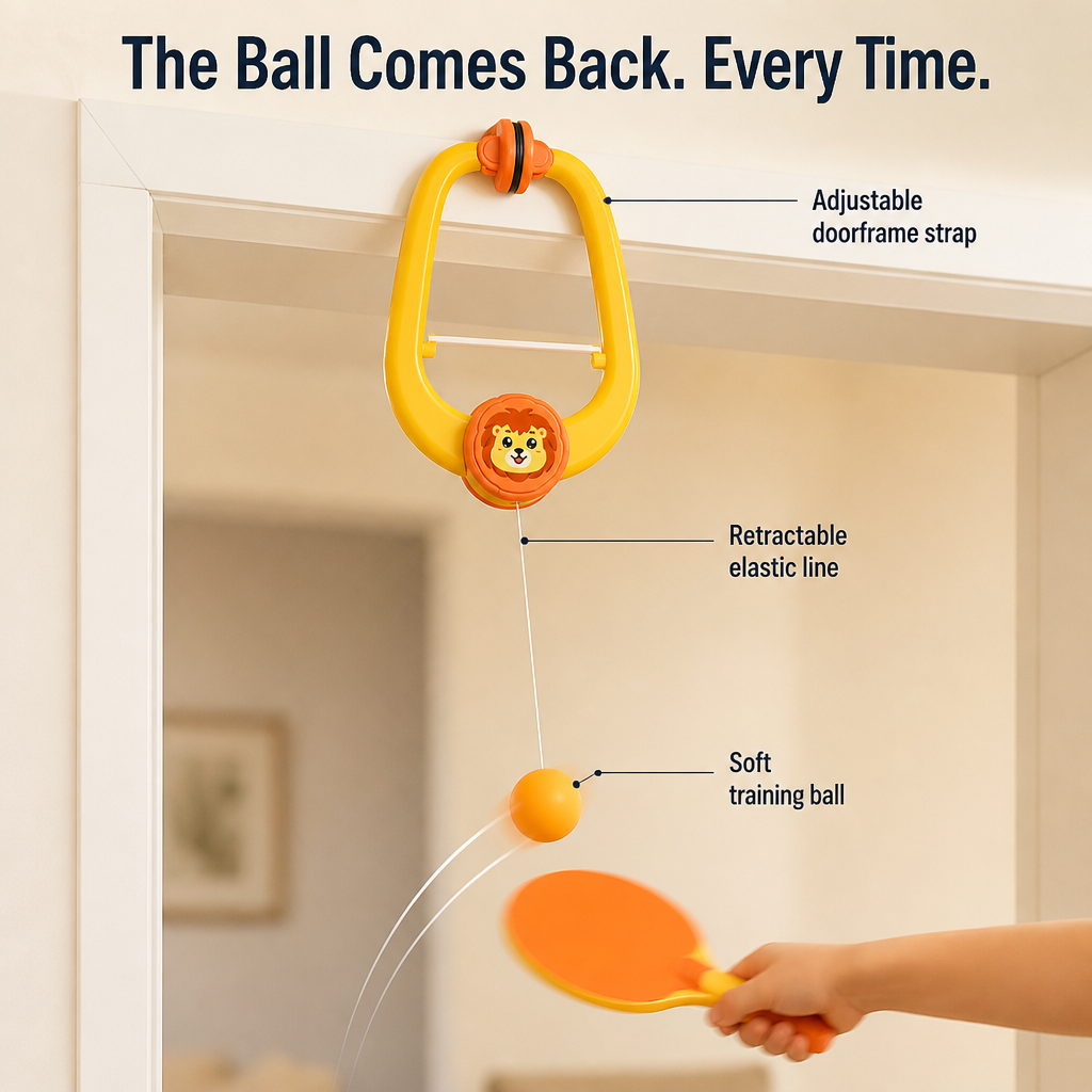 PlayBurst™ — Attach a Pong Game to Any Doorframe in Just 60 Seconds