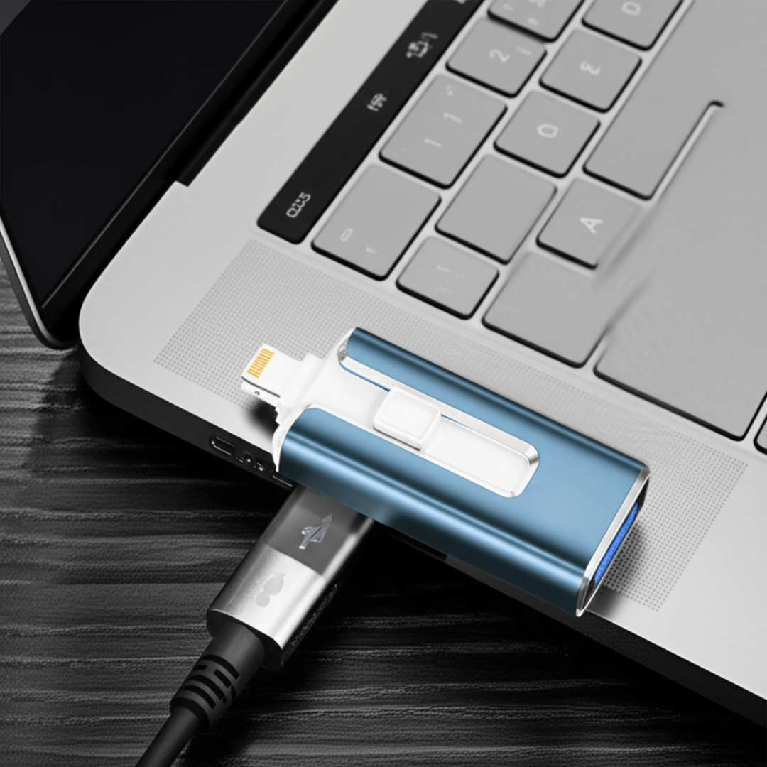 USB Drive | Expanded Storage | Multi-Port Data Transfer | SnapStick