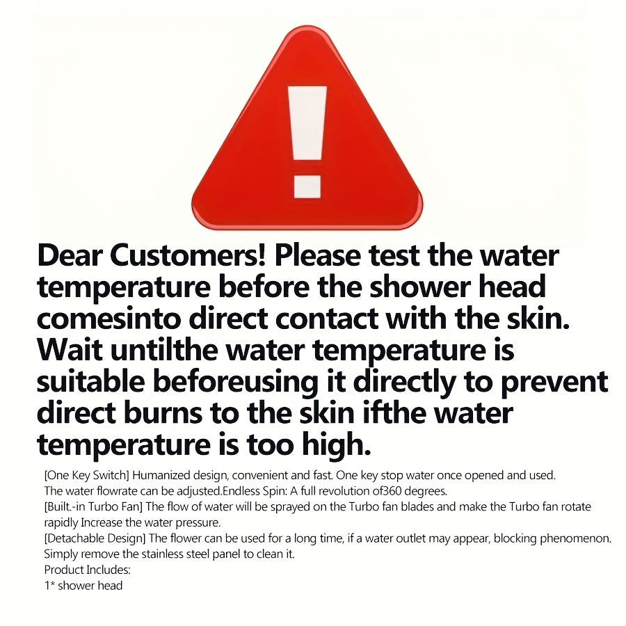 AquaBliss – Versatile High-Pressure Shower Head with 3 Spray Options