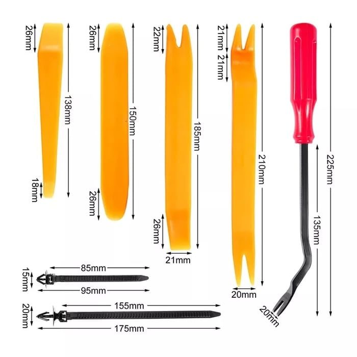 Universal Auto Fastener Kit | Durable Clips for Vehicle Repairs