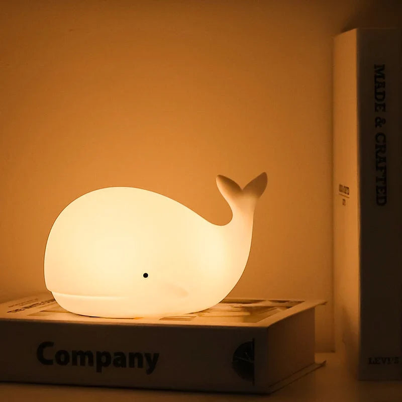 Wall Night Lamp with Color-Changing LED – Touch Control, USB Powered