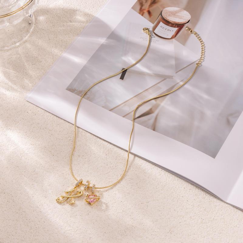 LumaraGlow™ 3-Layer Initial Necklace — Own Your Story in Dazzling Personalized Gold