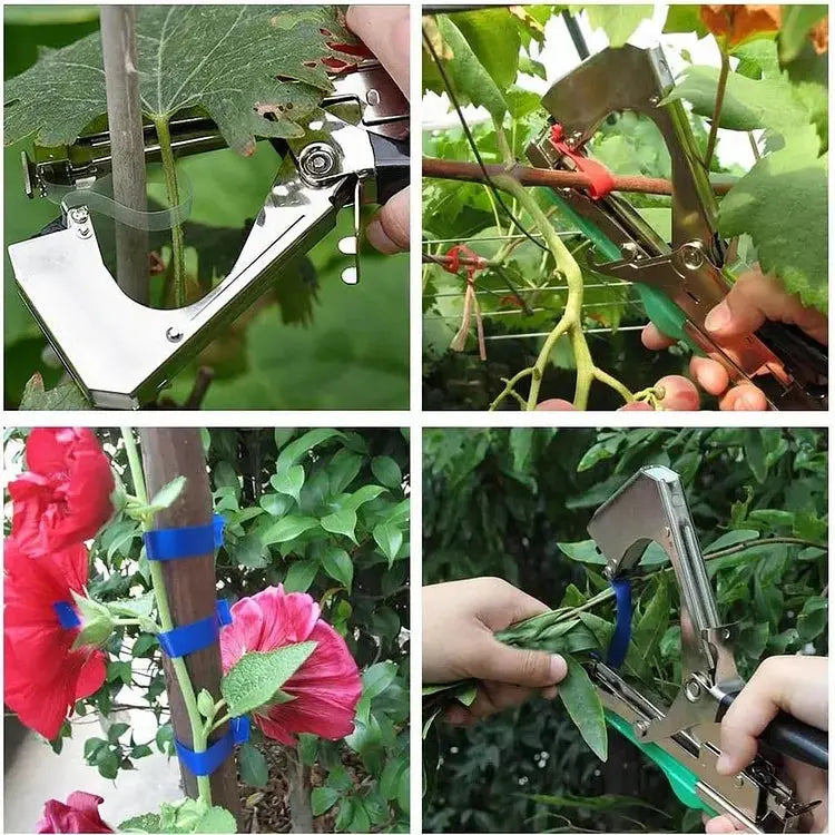 Binding Device | One-Handed Operation | Gentle Plant Holding | GardenGrip