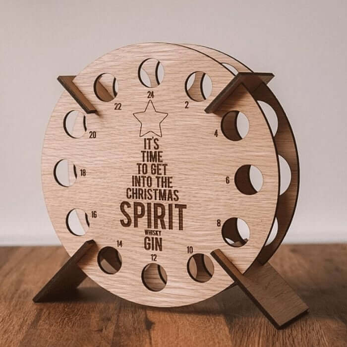 Festive Wooden Advent Calendar for Beer Lovers