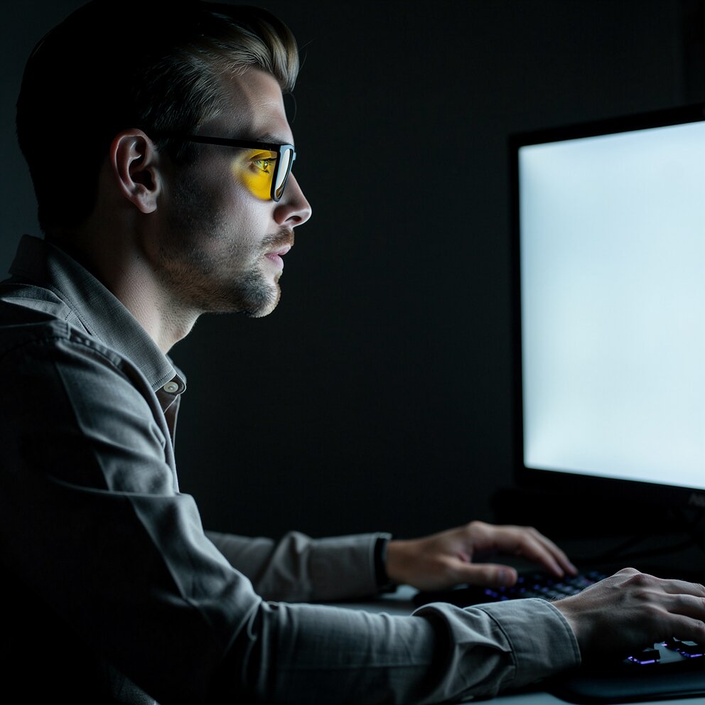 VisionGuard Blue Light Filtering Glasses for Screen Use