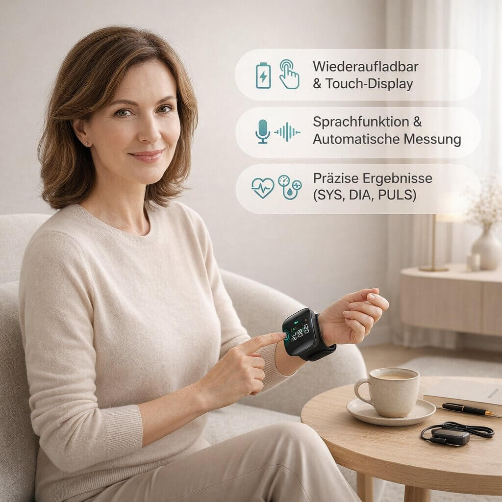 Wrist Blood Pressure Monitor | Rechargeable Digital Device
